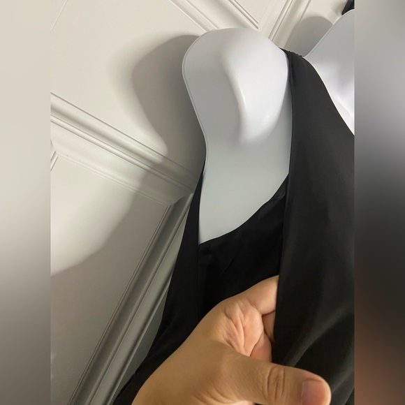 D3- VERA WANG Black WHITE Maxi Dress - Picture 4 of 10